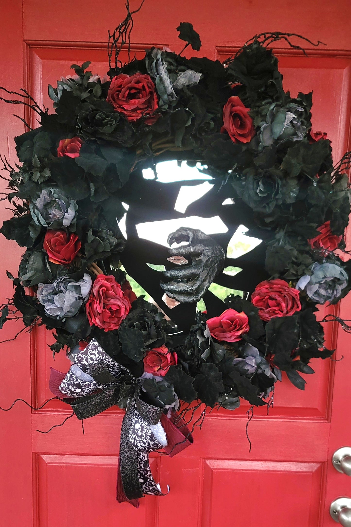 Gothic Rose & Hand Wreath