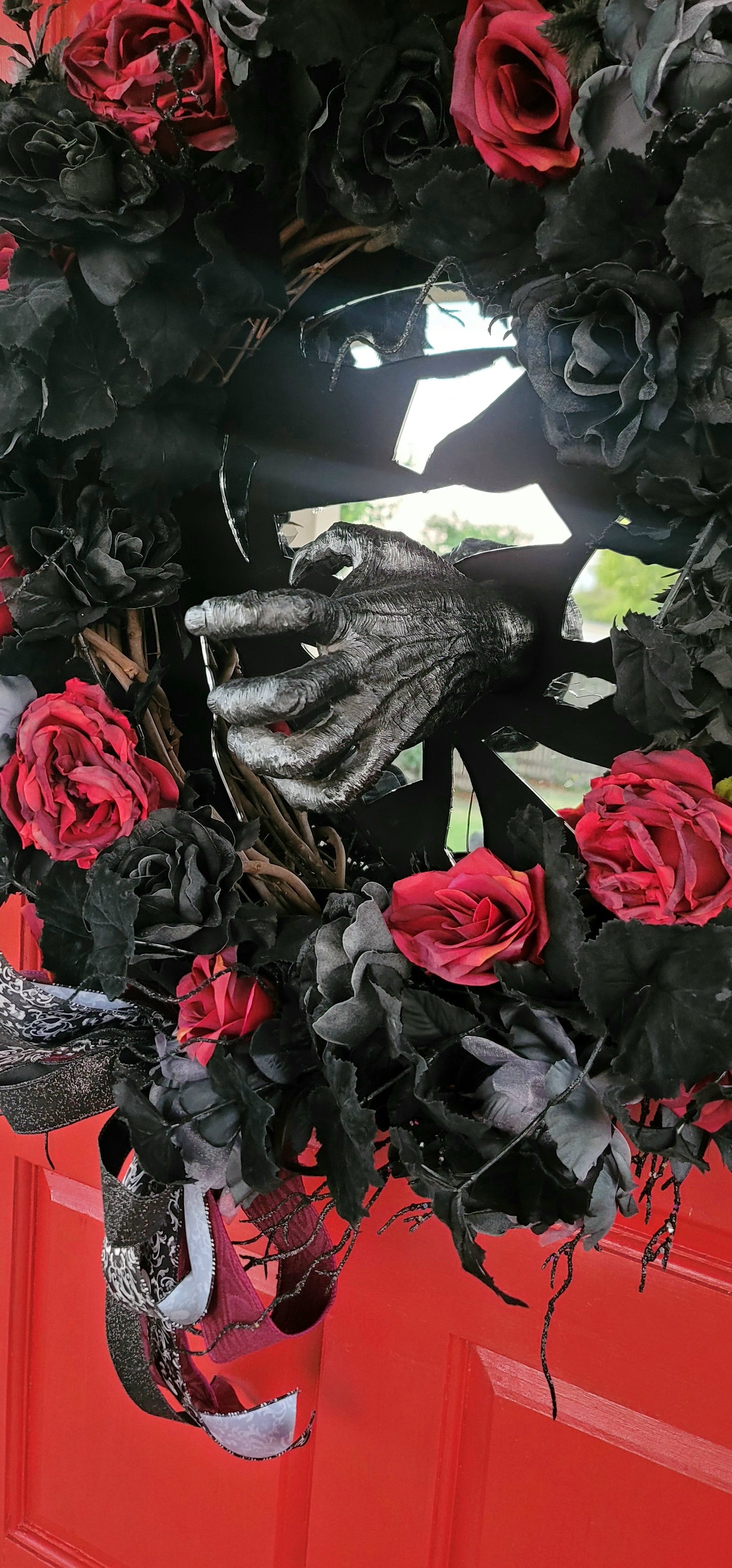 Gothic Rose & Hand Wreath