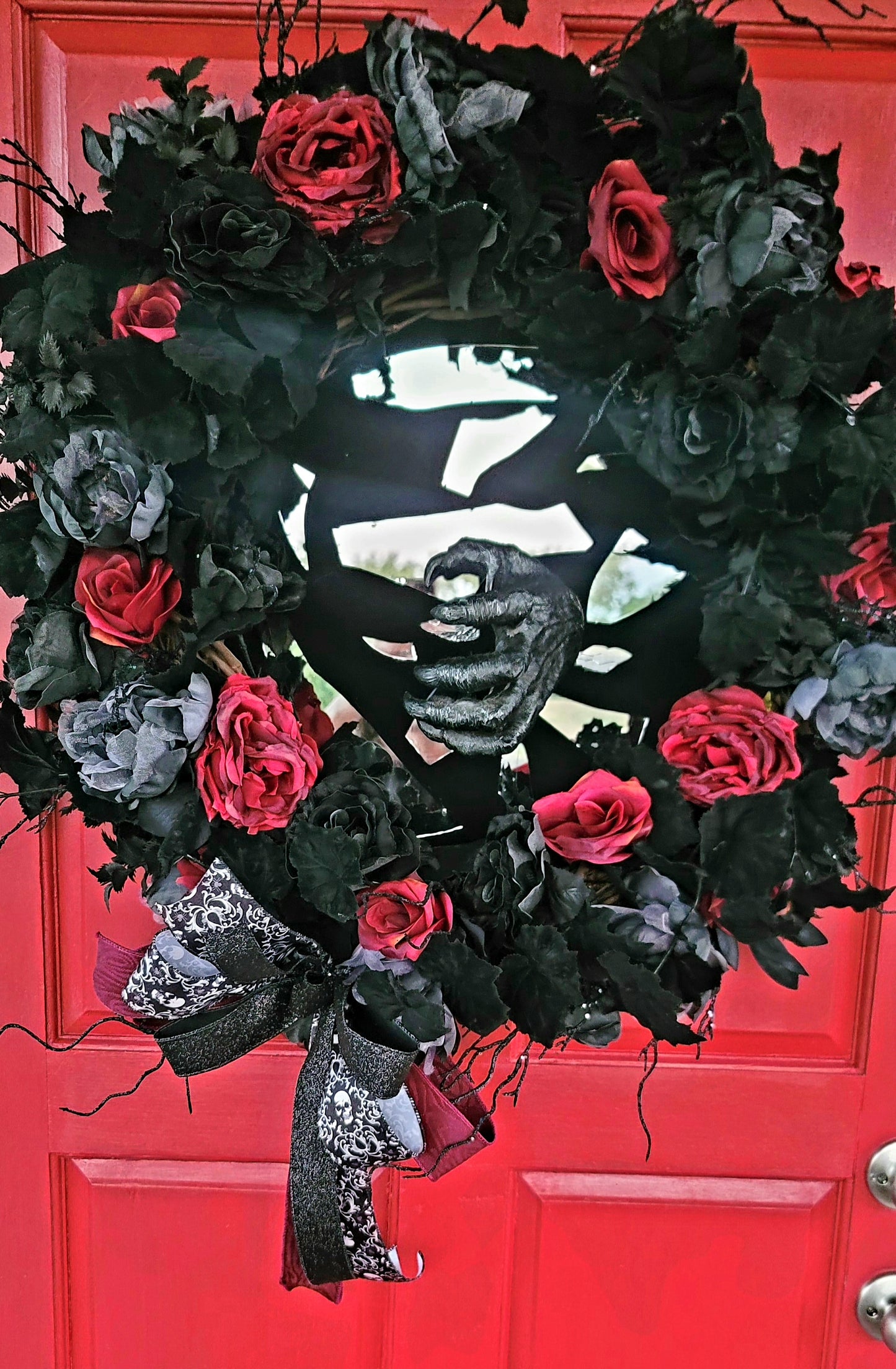 Gothic Rose & Hand Wreath
