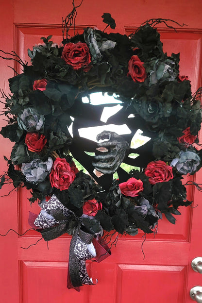 Gothic Rose & Hand Wreath